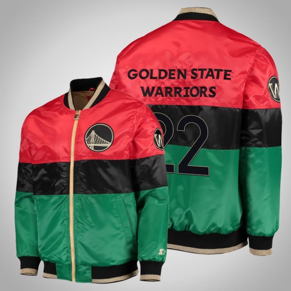 Golden State Warriors Andrew Wiggins Red Green Jac...