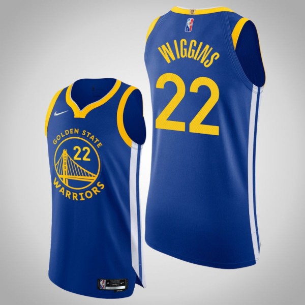 Andrew Wiggins #22 Golden State Warriors Royal Ico...