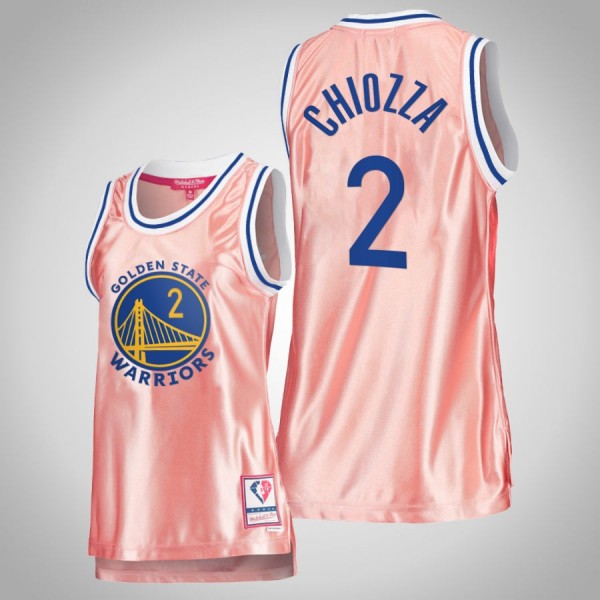 Chris Chiozza Golden State Warriors Lady's Pink Jersey 75th Anniversary Rose Gold Women