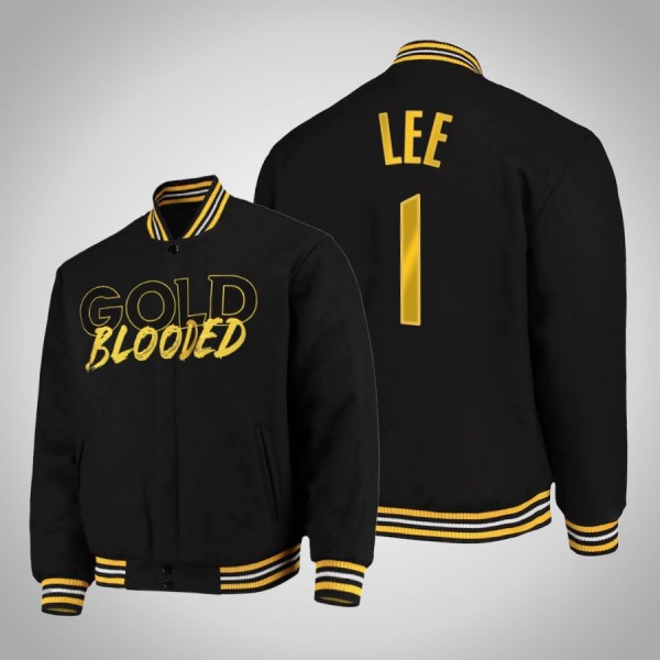 Damion Lee Golden State Warriors Western Conference Finals Gold Blooded Black Jacket