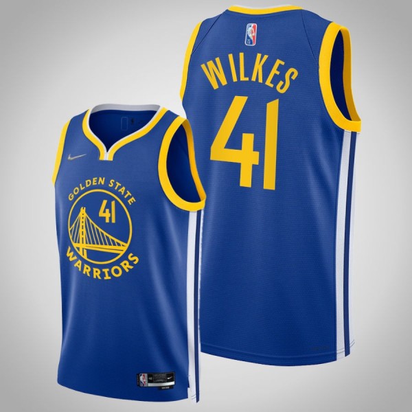 Jamaal Wilkes #41 Warriors Icon Edition Royal Jers...