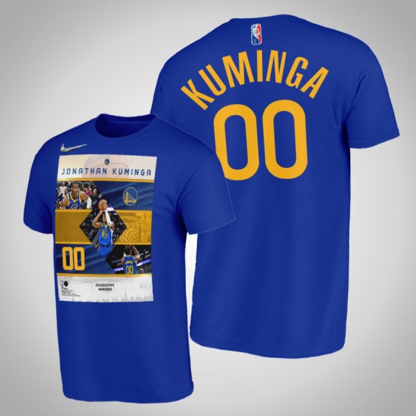Jonathan Kuminga Golden State Warriors #00 Royal T...