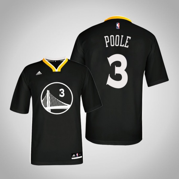 Golden State Warriors Jordan Poole #3 Black Replic...