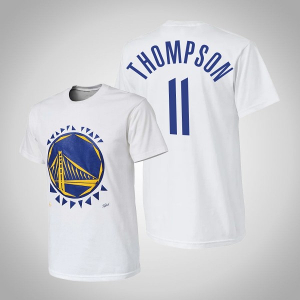 Klay Thompson Golden State Warriors #11 White T-Sh...