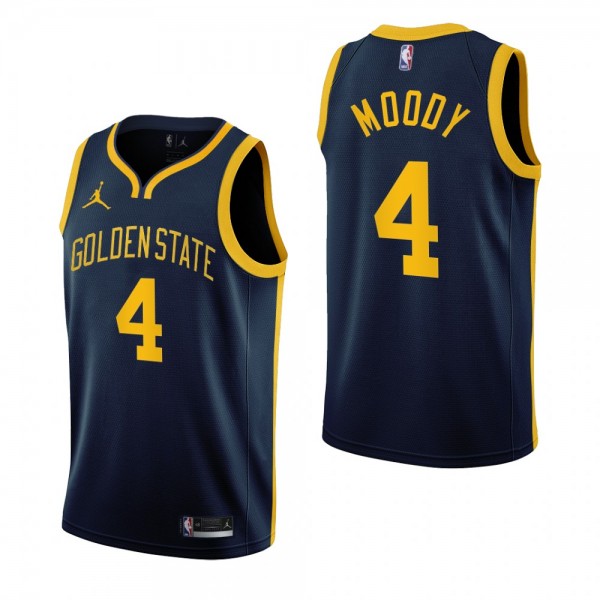 2022 Golden State Warriors Moses Moody Navy Statem...