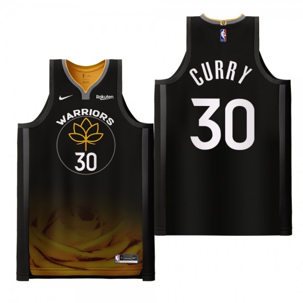 2022-23 Golden State Warriors Stephen Curry Black ...