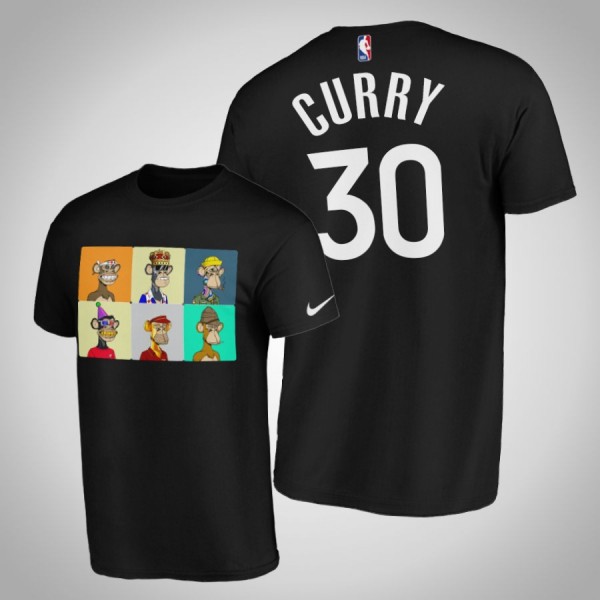 Stephen Curry Golden State Warriors #30 Black T-Sh...