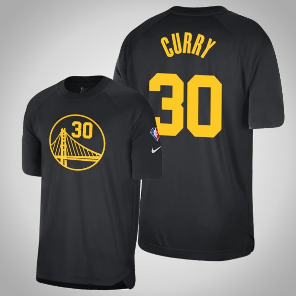 Golden State Warriors #30 Stephen Curry Black City...