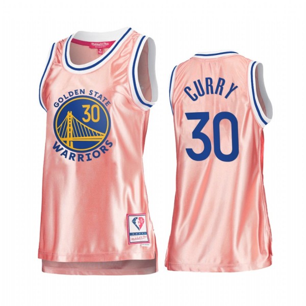 Stephen Curry Golden State Warriors Rose Gold Jers...