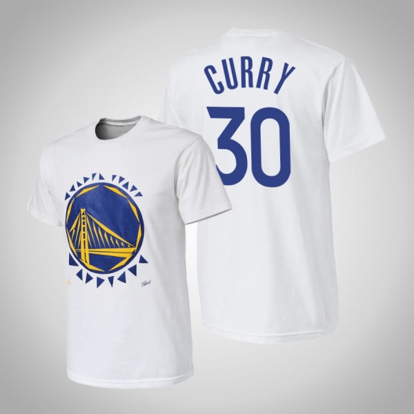 Stephen Curry Golden State Warriors #30 White T-Sh...