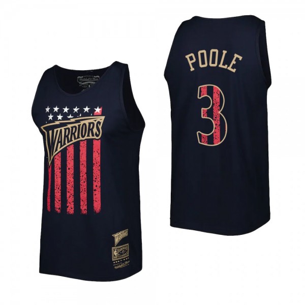 Jordan Poole Golden State Warriors Navy Americana ...