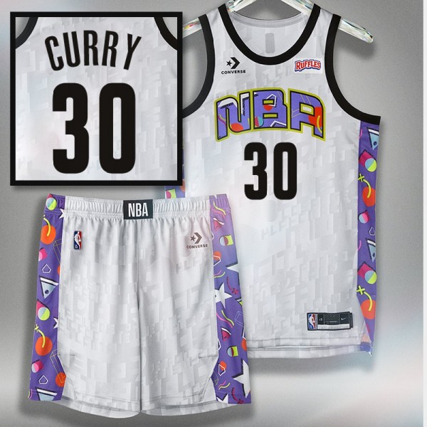 2022 NBA All-Star #30 Stephen Curry Warriors White...
