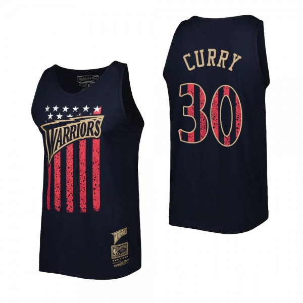 Stephen Curry Golden State Warriors Navy Americana...